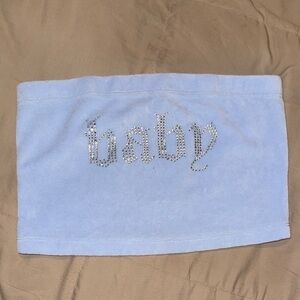 BABY velvet 2000s tube top